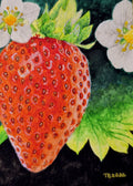 ACEO Strawberry Plant Print