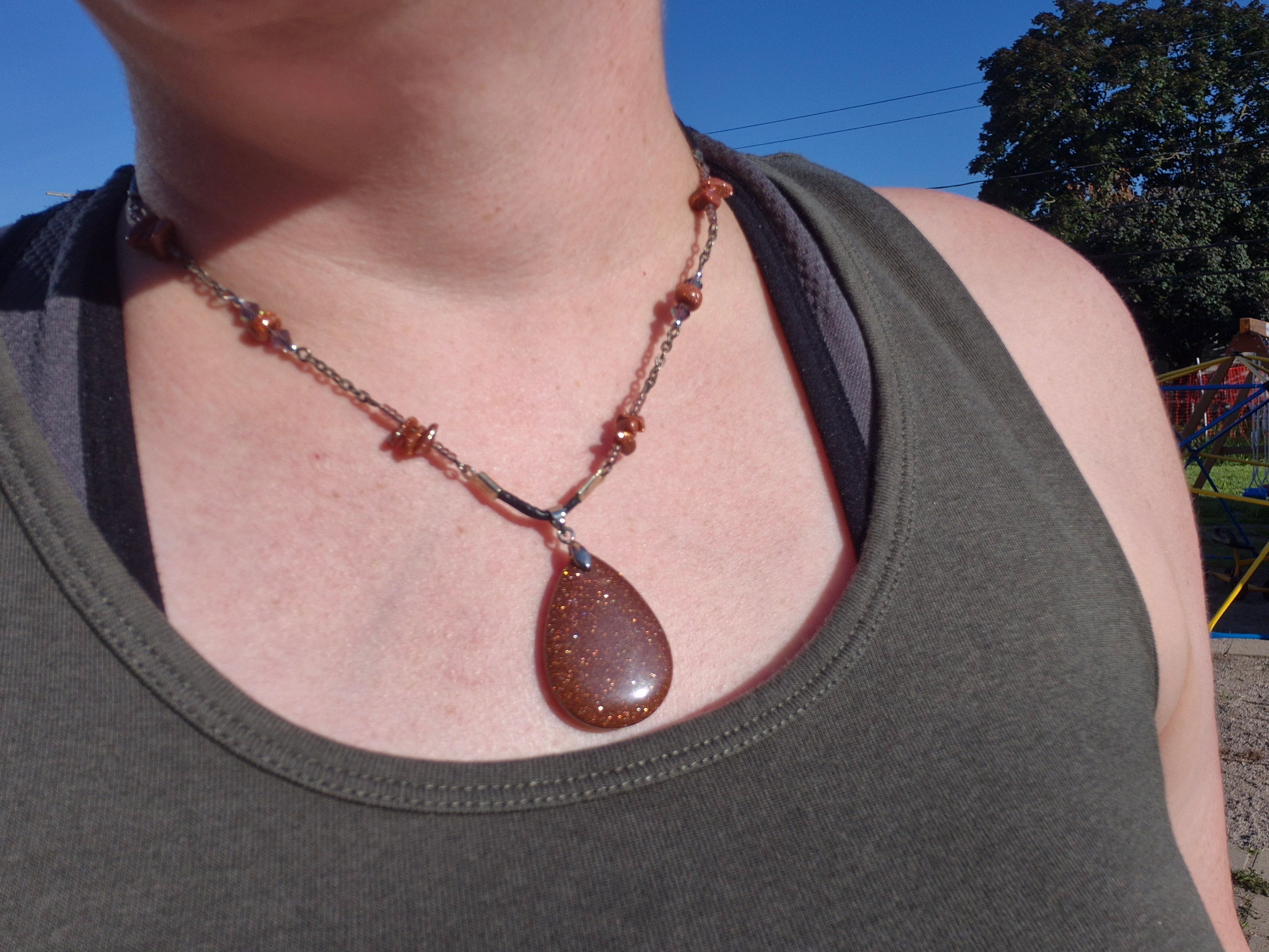 Desert Sandstorm Sandstone Necklace
