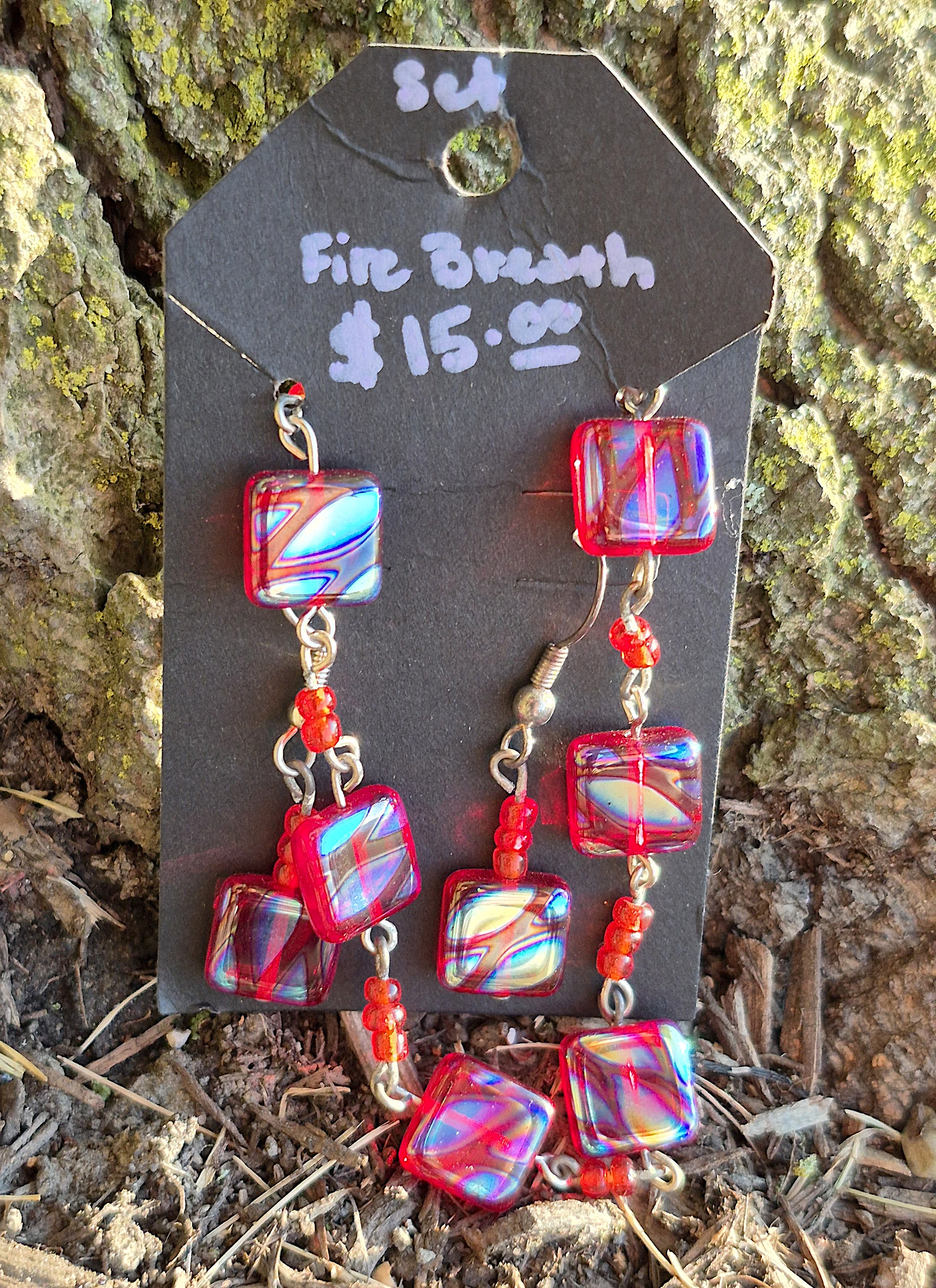 Fire Breath Bracelet and Earring Jewelry Set