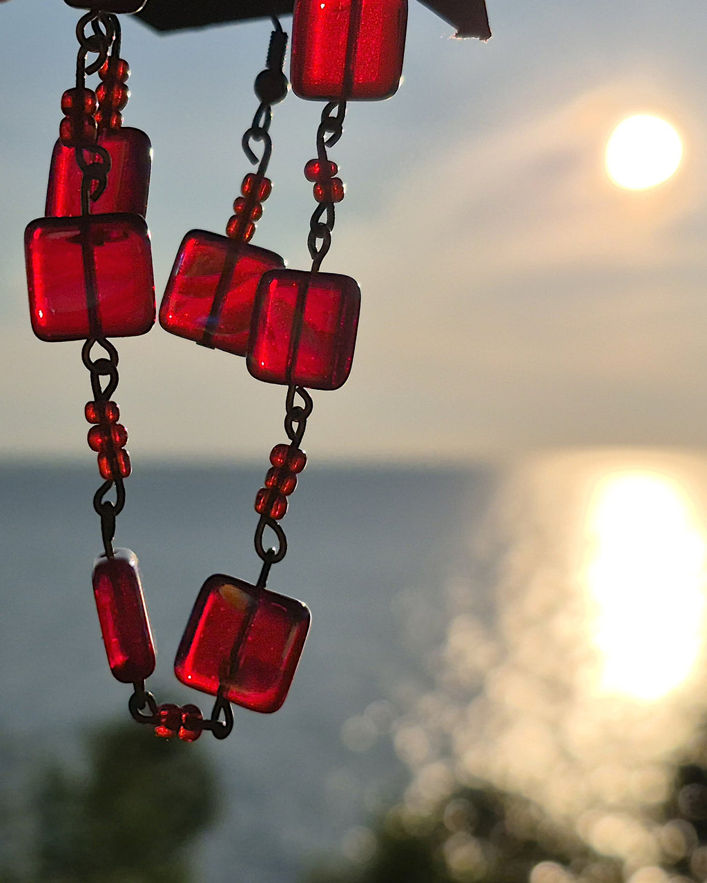 Fire Breath Bracelet and Earring Jewelry Set