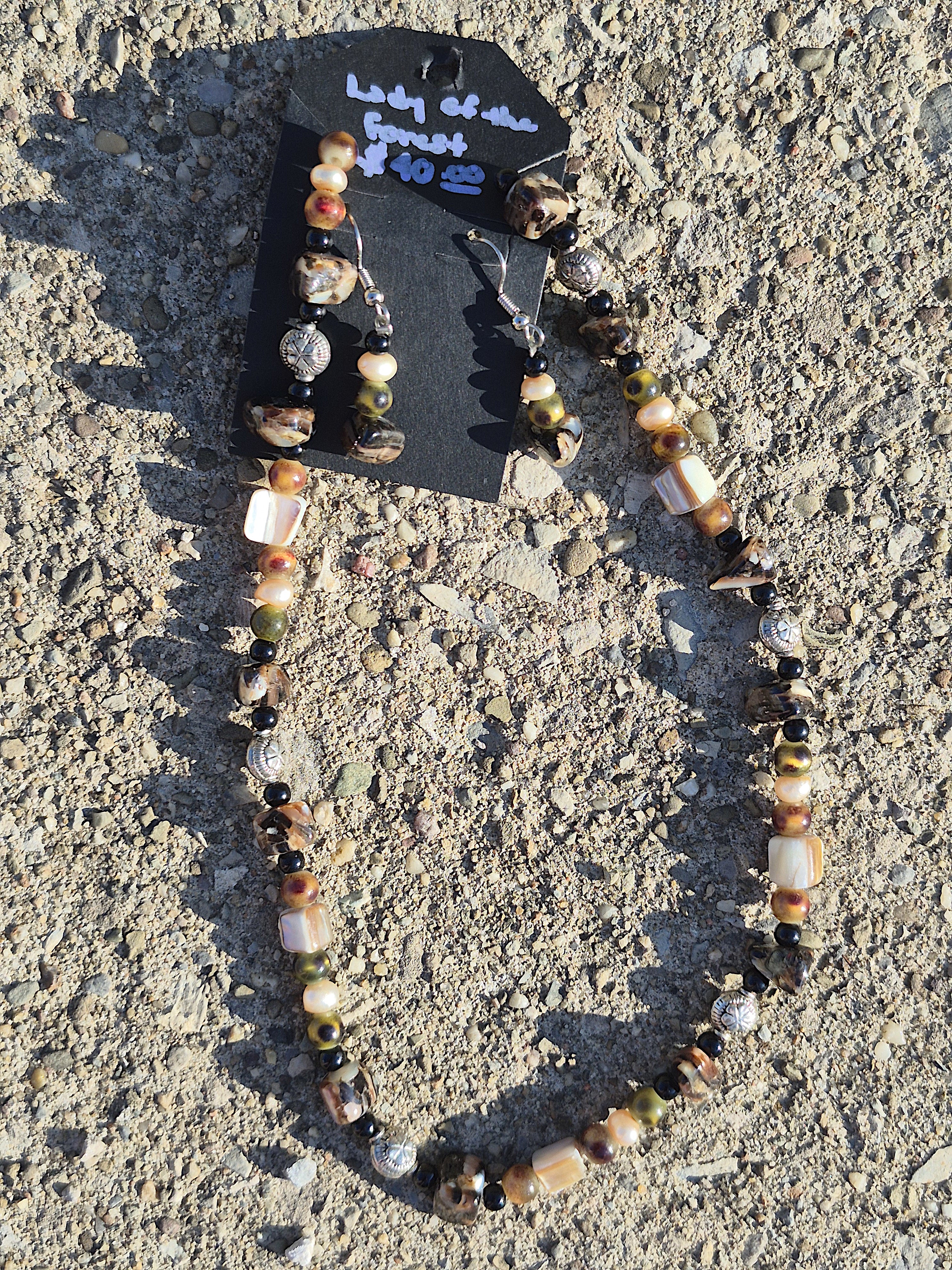 Lady of the Forest Necklace and Earring Set