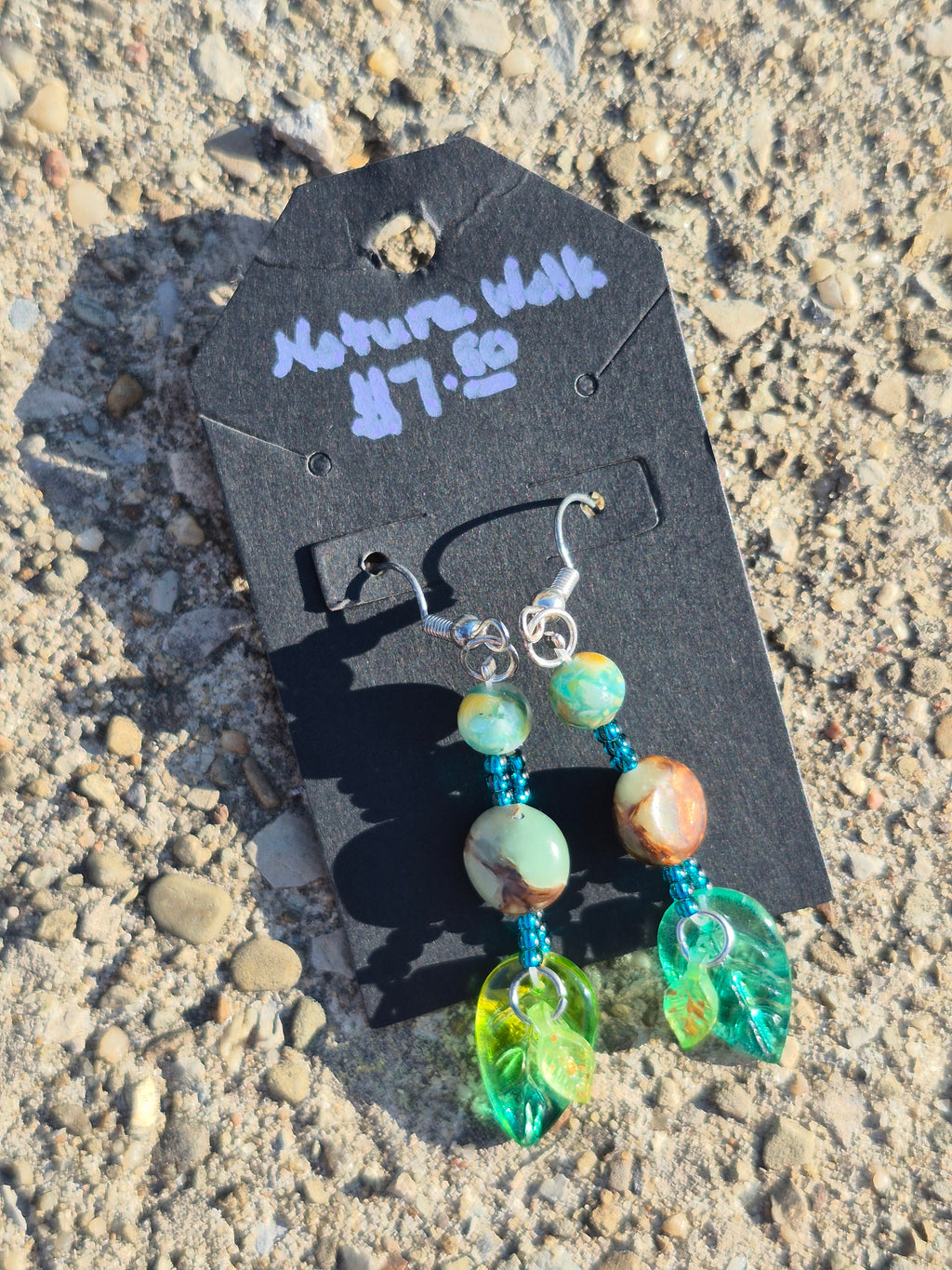 Nature Walk Beaded Dangle Earrings