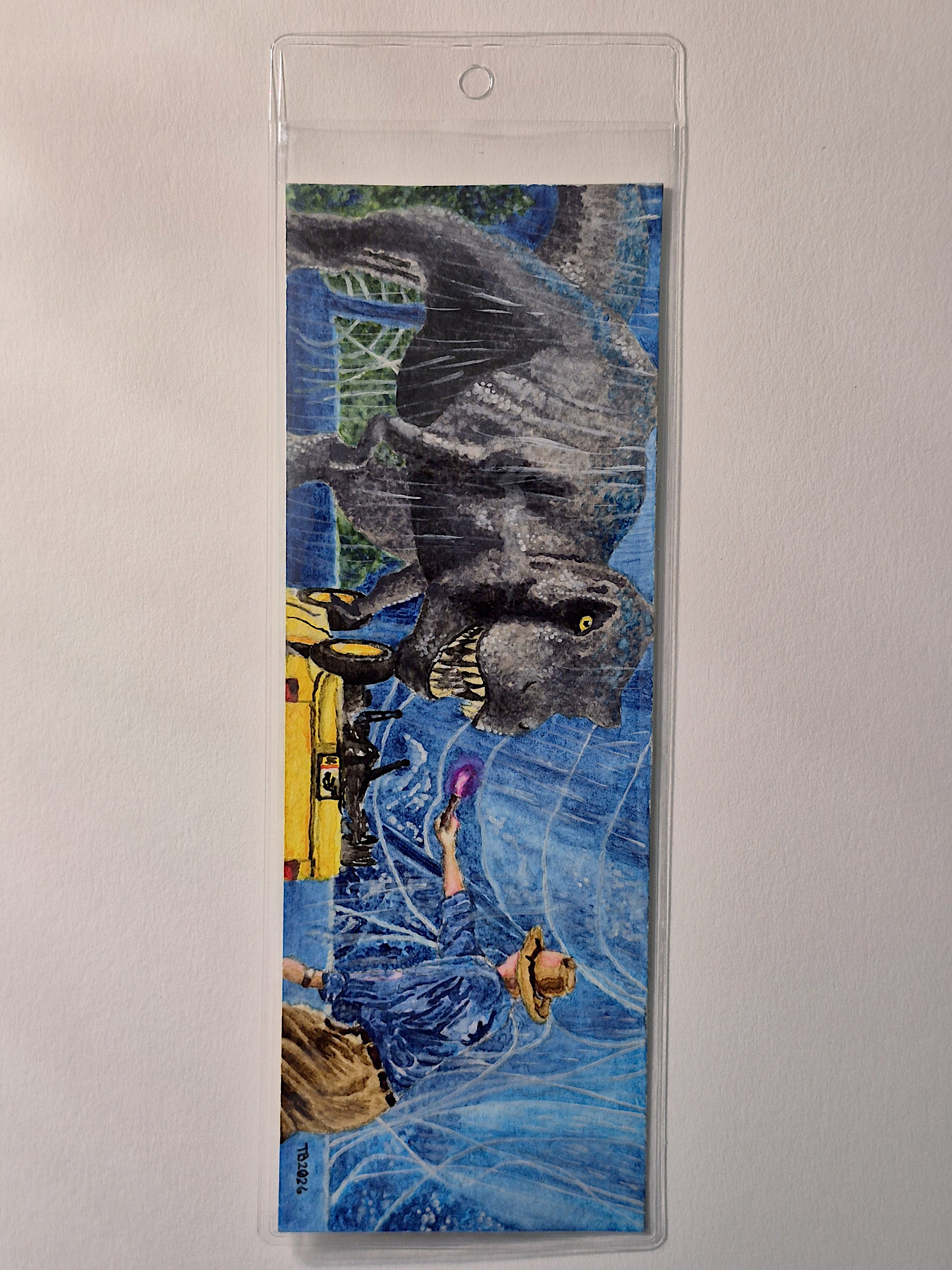 TRex Breakout Jurassic Bookmark Original